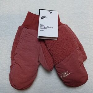 Nike Sherpa Fleece Mittens Womens XS/S Rose Pink Winter Warm N.100.4359.652.2S